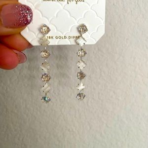 Beautiful rhinestone dangle earrings